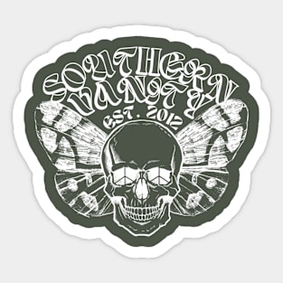 Southern Vanity Skull Logo Sticker